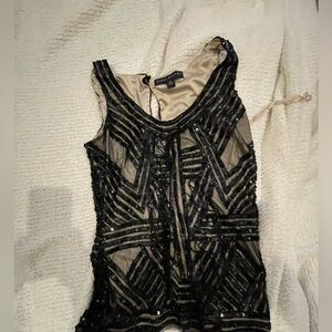 Aiden Mattox worn once sequin top